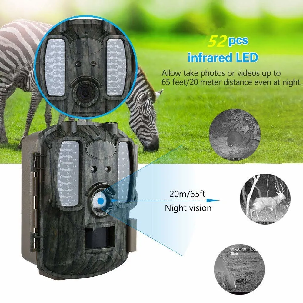 Professional Solar Wildlife Hunting Trail Camera Home Security Wireless SMS MMS GPRS GSM Remote Digital Video Waterproof Infrared Thermal Camera